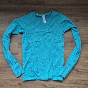 Ivivva Teal Long Sleeve Athletic Top